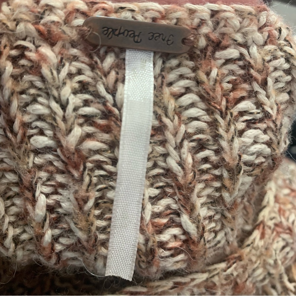 Free People Cable Knit Long Sleeve Pullover Sweater - Picture 2 of 6